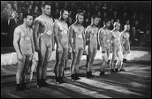1949 г., Ленинград, матч Москва - Ленинград _Наука_ (3:5) (В.Т. Беляйкин первый слева)